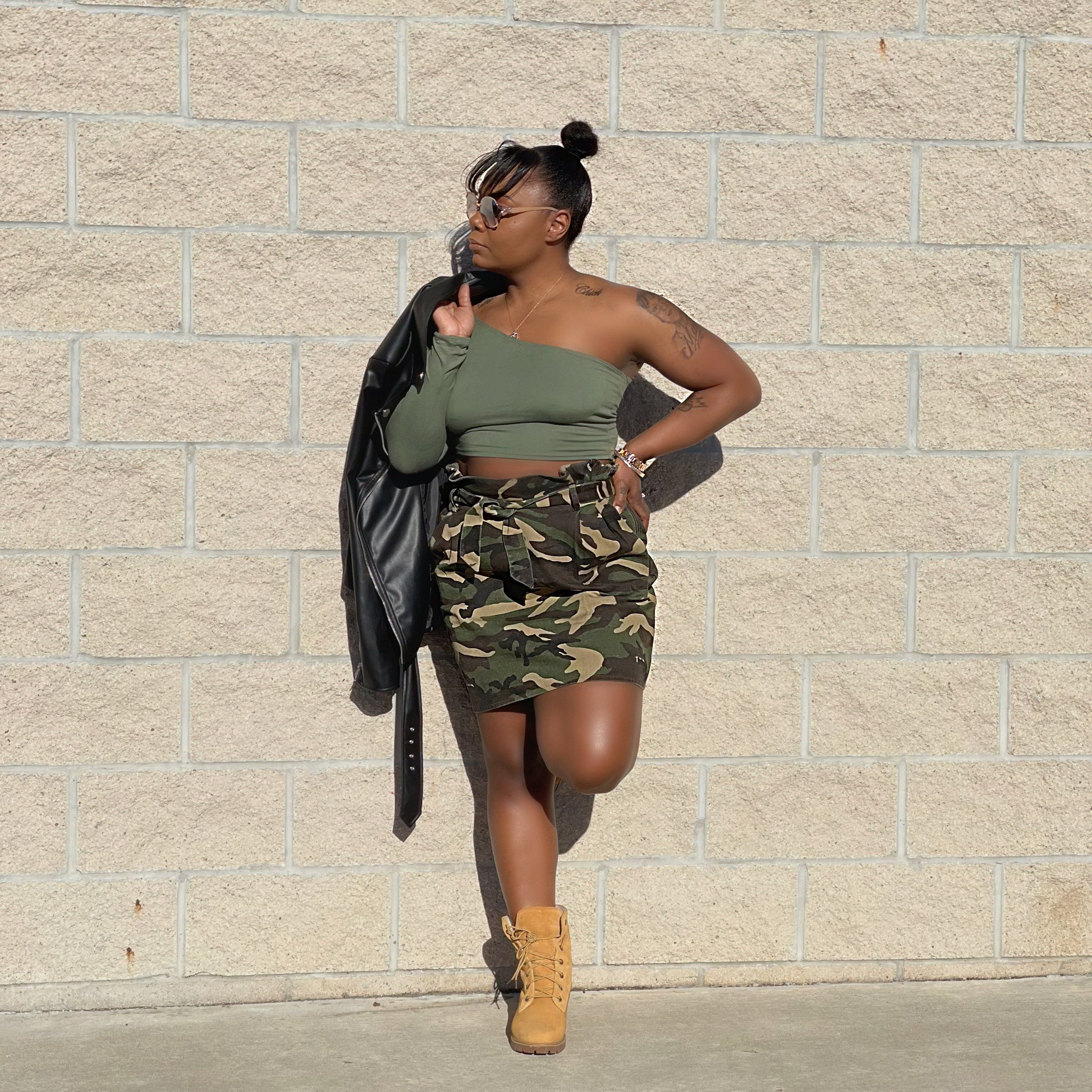 camouflage skirt