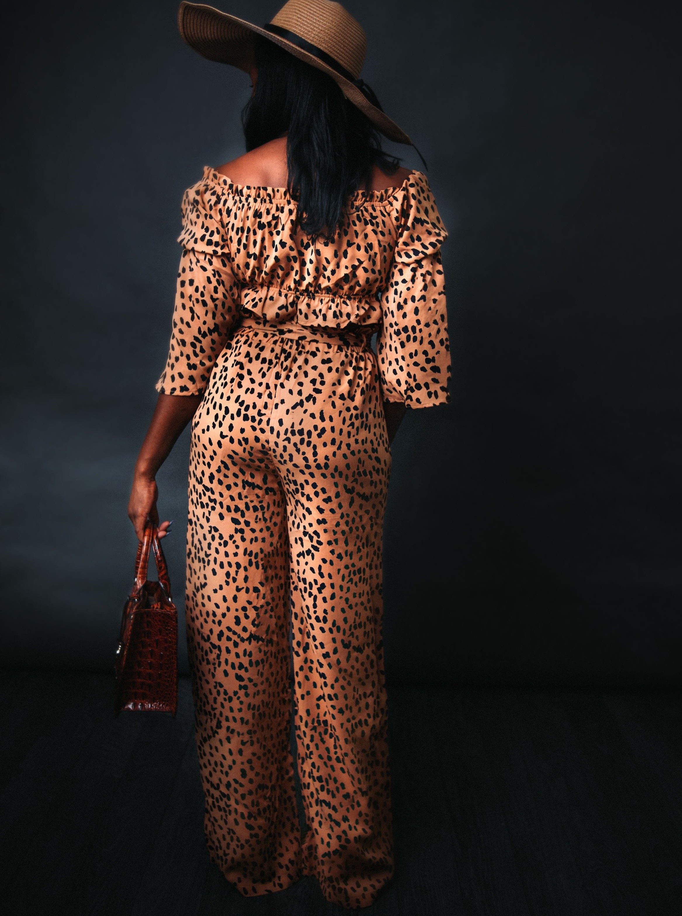Spot Me Two Piece Set (Animal Print) Sets Sagnom Fashion