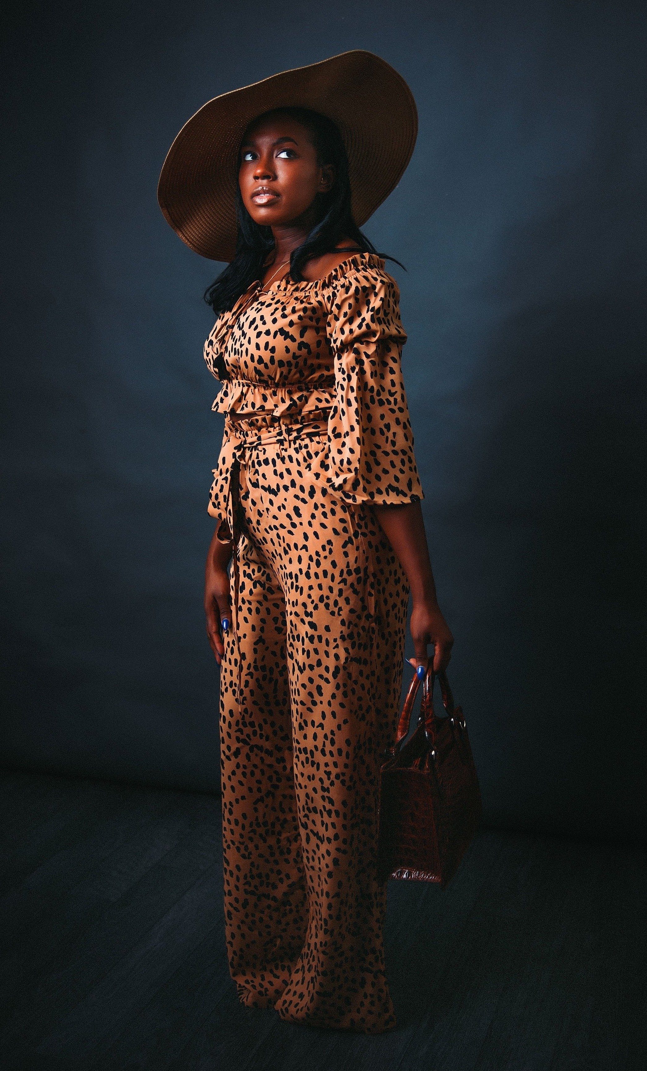 Spot Me Two Piece Set (Animal Print) Sets Sagnom Fashion