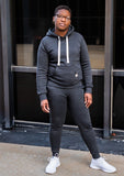 Coolin set | A Set Of Pull Over Hoodie With Sweat Pants | Charcoal Sets Sagnom Fashion 