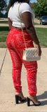Girls in the hood joggers (red) Joggers Sagnom Fashion 