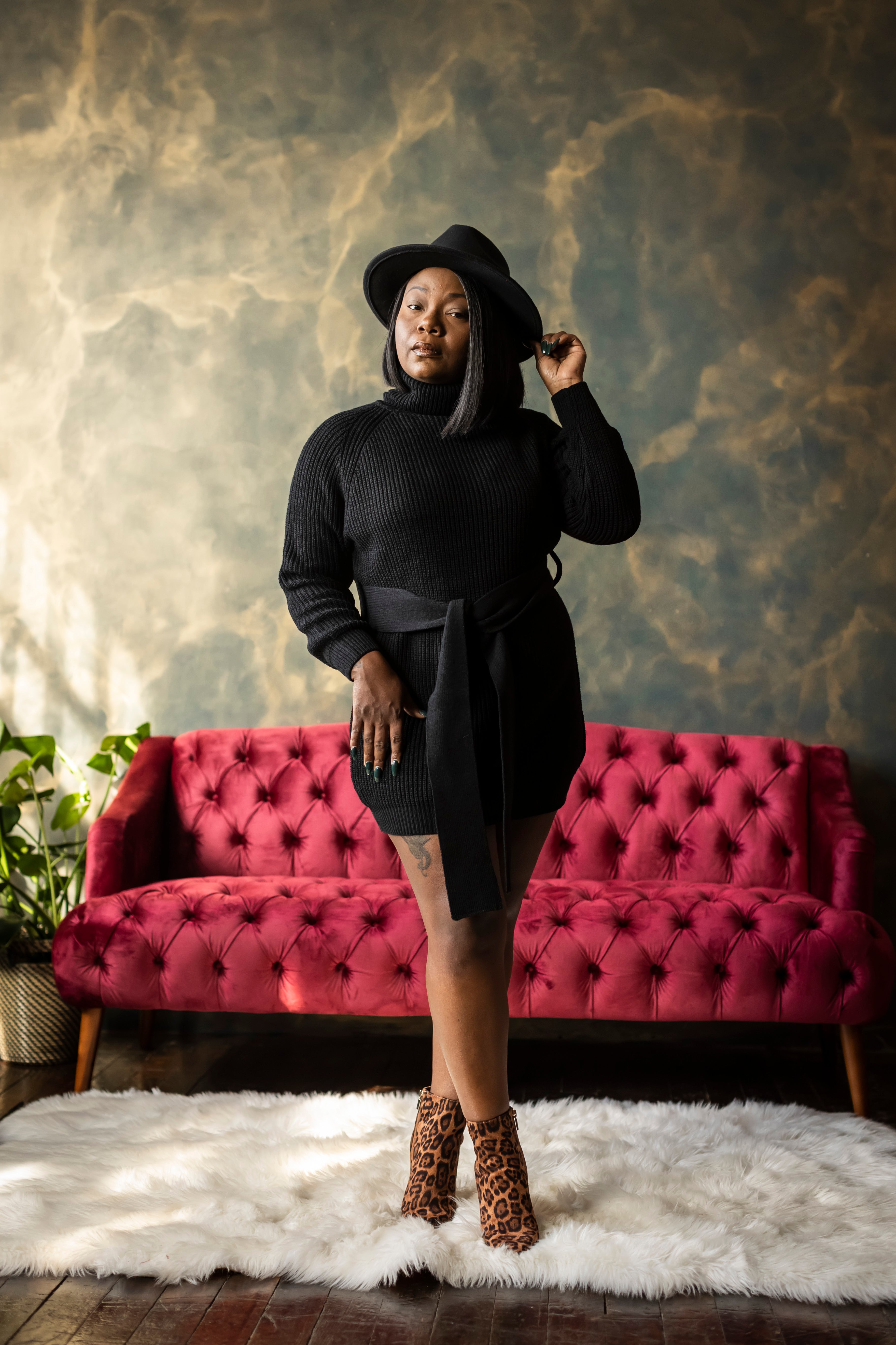 Seasons sweater dress Black / XS Seasons sweater dress Black / XS