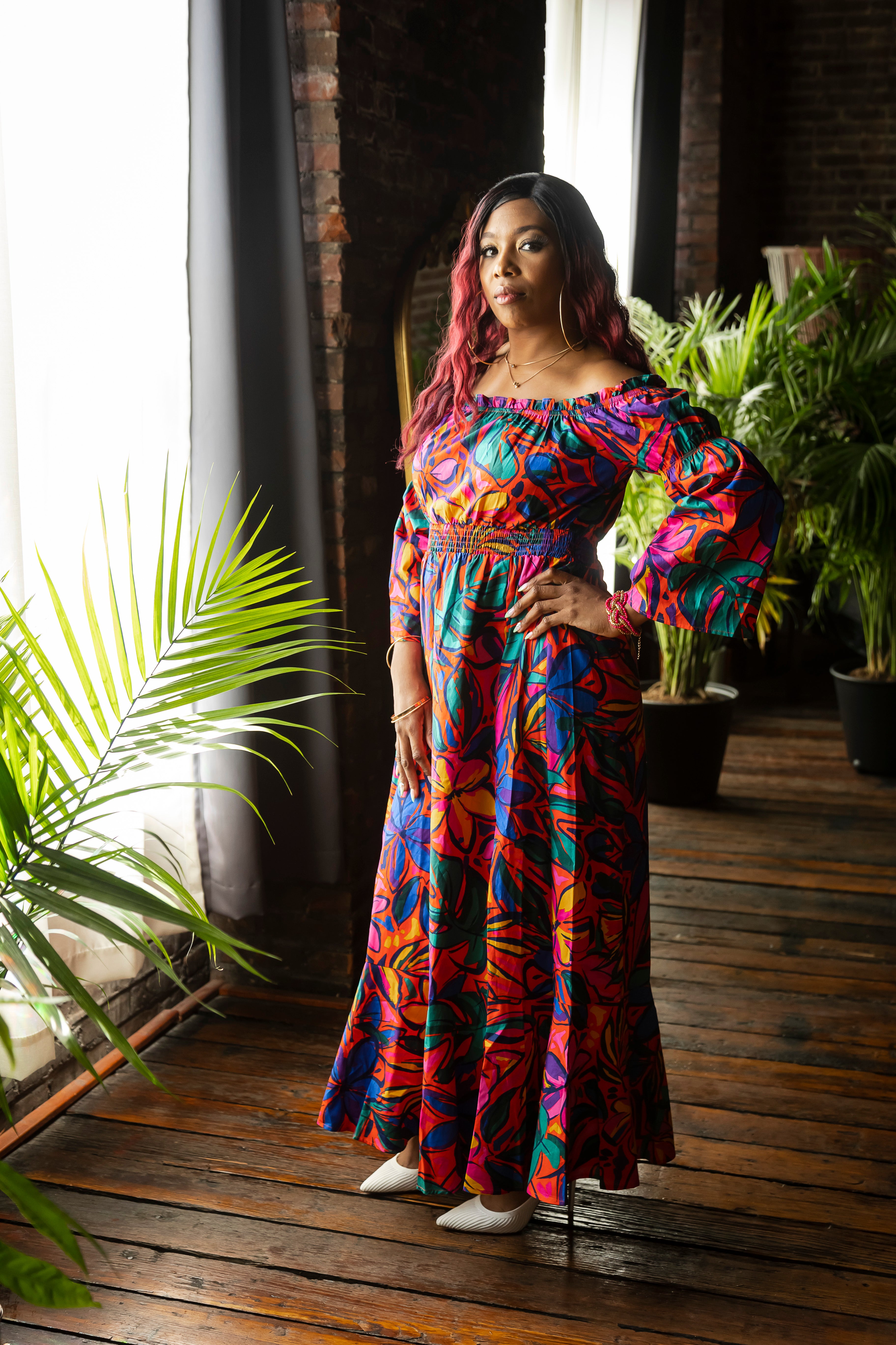 Rainbow Tropical Dress M Rainbow Tropical Dress M